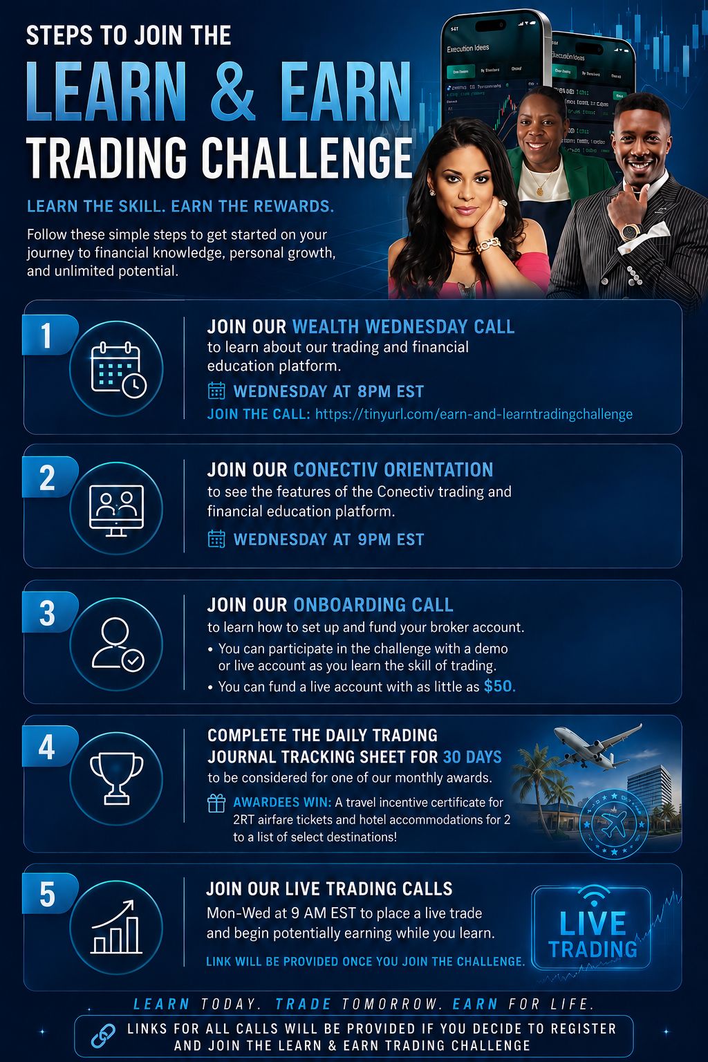 Steps to join the Learn & Earn Trading Challenge